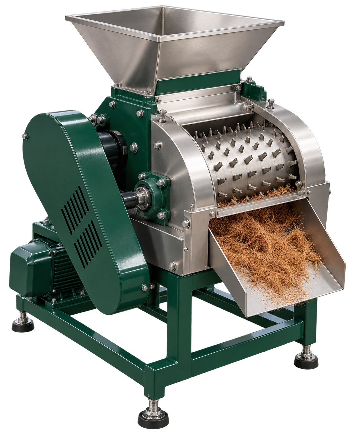 Coir fiber separator concept for coconut fiber processing